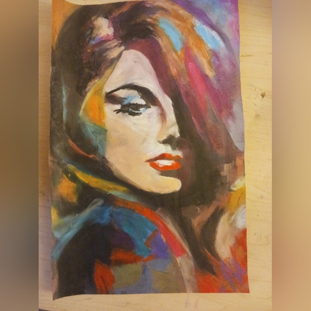 "That Girl" hand painting
